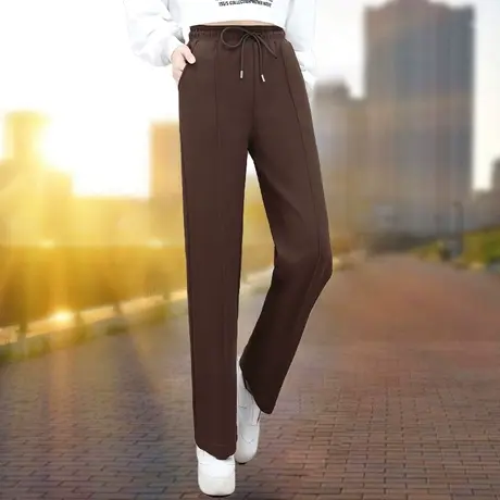 恋上17号春秋直筒裤子女2023新款时尚洋气休闲韩版百搭运动服裤子商品大图