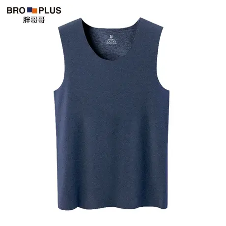 胖哥哥大码男装冬季款男士双面绒背心加肥加大无痕保暖加绒运动图片