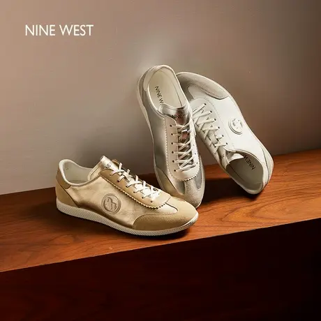 Nine West/玖熙德训鞋女鞋2025夏季新款通勤平底复古百搭休闲鞋履商品大图