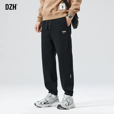 男士黑色束脚卫裤男春秋款潮牌2025新款男款裤子休闲百搭运动长裤图片