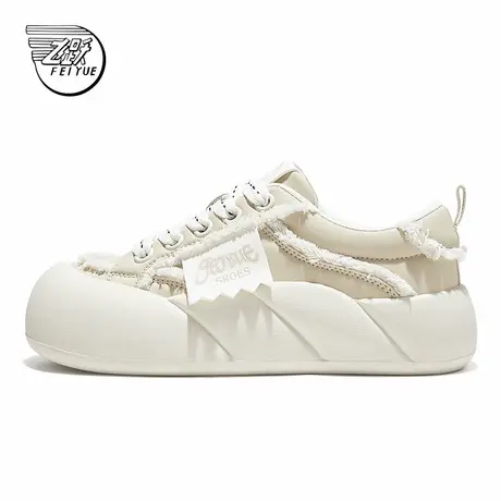 feiyue/飞跃休闲鞋女鞋2025春夏季新款简约厚底大头鞋百搭面包鞋商品大图