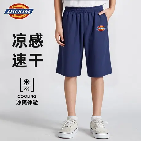 Dickies童装男童裤子夏季男孩轻薄速干运动短裤儿童夏款五分裤潮A商品大图