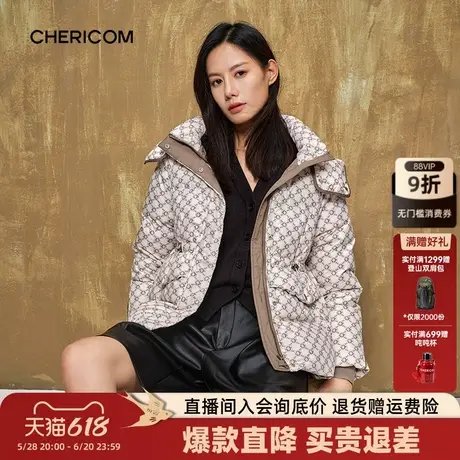 千仞岗2023冬季新款女士立领连帽羽绒服休闲加厚保暖外套Ⅰ图片