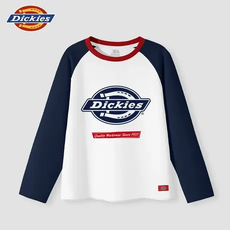 Dickies童装儿童长袖t恤春秋款男童纯棉亲肤体恤小童休闲上衣秋A商品大图