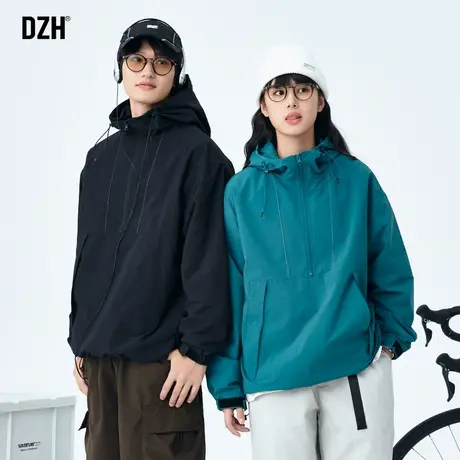 冲锋衣情侣款美式外套男潮高级感痞帅男装秋装上衣2023新款登山服商品大图