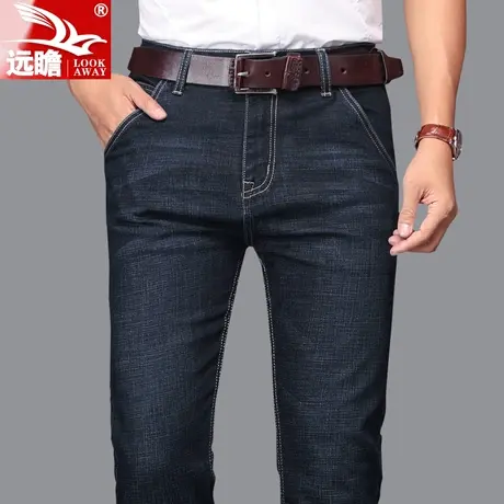 秋季牛仔裤男士直筒宽松男裤2023新款青年弹力长裤春秋款休闲裤子商品大图