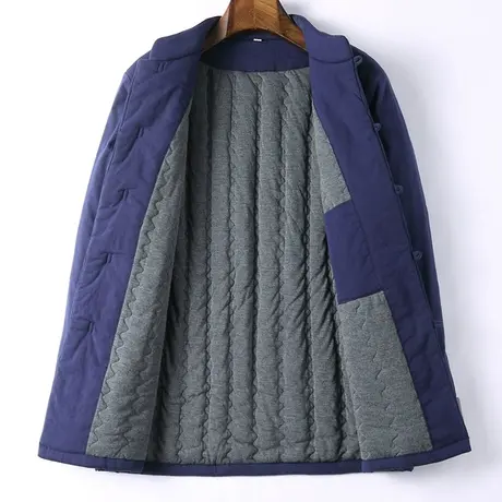 中国风棉服男唐装棉麻中式棉袄男士盘扣冬季新款棉衣外套短款外套图片