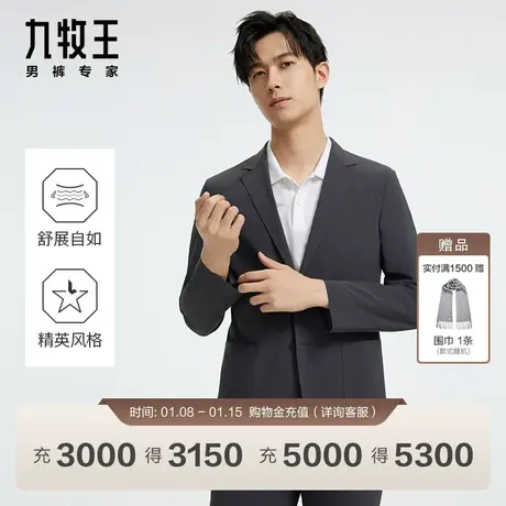 [商场同款]九牧王男装JX5D10211西装24春季新品挺括有型外套EN图片