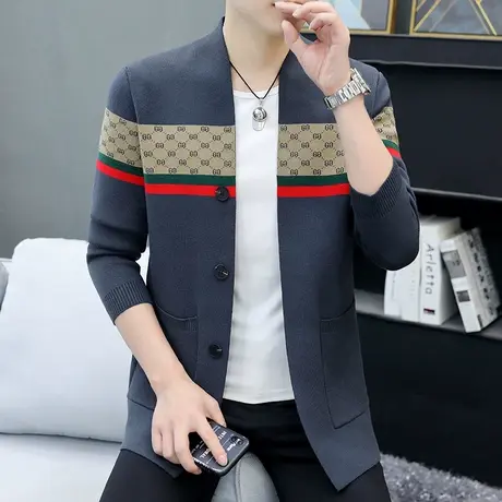 毛衣男春秋装开衫针织衫潮流上衣青年线衫秋季打底衫青年秋衣男装商品大图