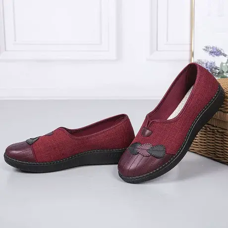 老北京布鞋新款女老人奶奶鞋春夏防滑老年人妈妈软底老太太单鞋子商品大图