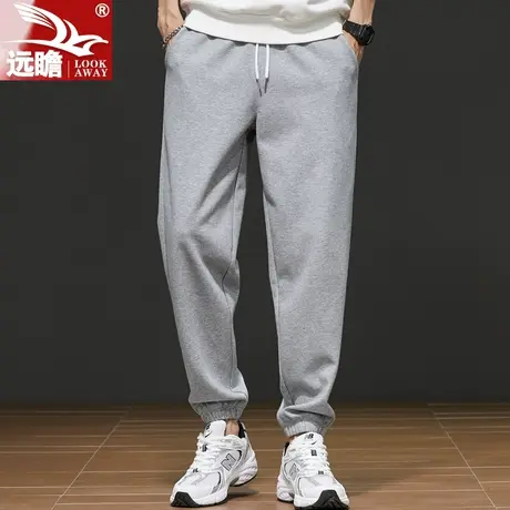 裤子男秋冬韩版潮流束脚卫裤2022新款宽松运动裤男士秋季休闲长裤商品大图