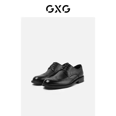 【龚俊心选】GXG男鞋英伦布洛克增高鞋子男休闲商务正装德比婚鞋商品大图