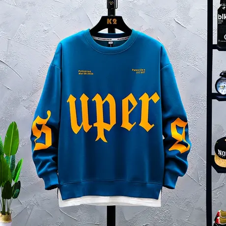 春秋季13青少年卫衣12-15岁男孩初中学生14长袖T恤16大童帅气上衣商品大图