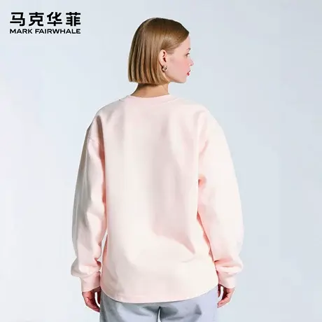 马克华菲 deer 美式草环印花圆领卫衣男款新款秋季潮牌休闲上衣女图片