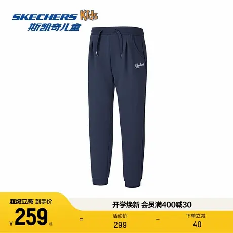 Skechers斯凯奇女童舒适针织长裤秋冬中大童简约百搭休闲运动裤商品大图