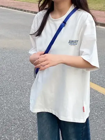 白色t恤女2023年新款夏季女装短袖上衣服港味chic洋气宽松学生潮T商品大图