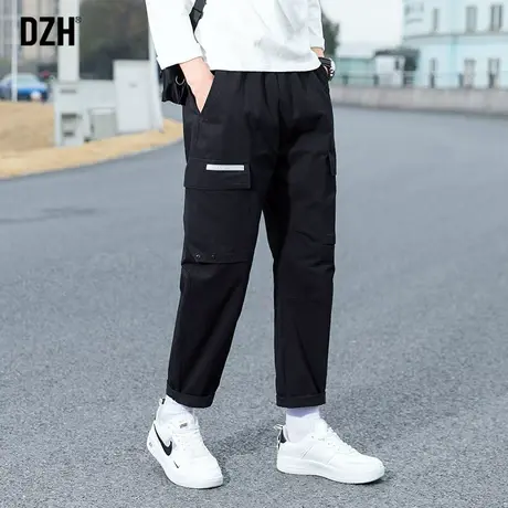 男士机能工装裤男ins潮牌直筒裤宽松休闲裤秋季春夏裤子2023新款商品大图