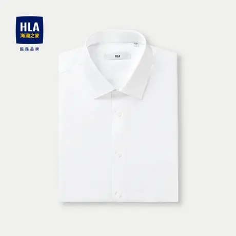 HLA/海澜之家商务绅士短袖正装衬衫24春夏新款利落正式有型上衣男商品大图