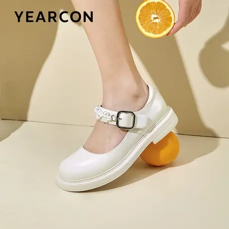 意尔康jk鞋子小皮鞋女英伦风2023春季新款厚底洛丽塔玛丽珍单鞋商品大图