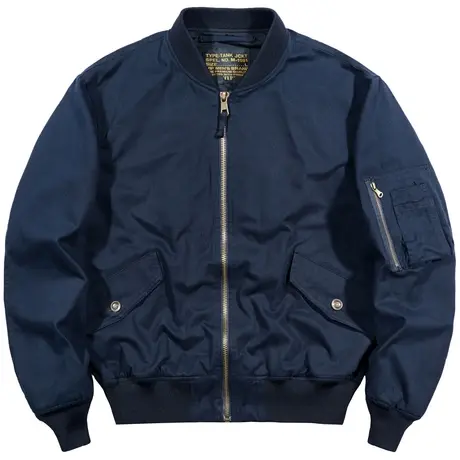 VIP春秋新款ma1飞行员夹克男潮牌棒球服大码宽松复古纯棉工装外套图片