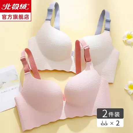 内衣女小胸聚拢上托防下垂无痕软支撑无钢圈收副乳显大夏季文胸罩商品大图