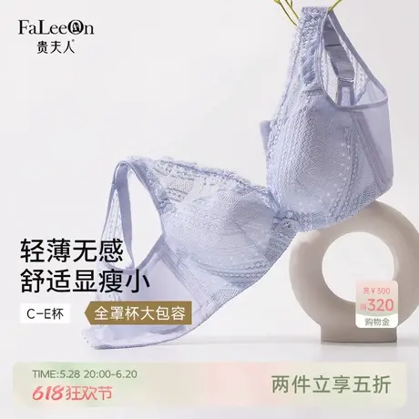 贵夫人大胸显小内衣女调整型收副乳聚拢防下垂洞洞杯透气女士胸罩商品大图