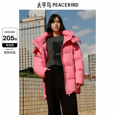 太平鸟年冬季新款立领泡芙羽绒服A3ACE4333商品大图