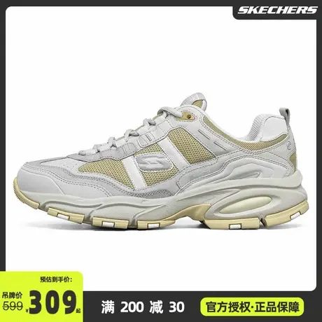 Skechers斯凯奇官方旗舰店男鞋春季新款健步鞋全黑老爹鞋51241商品大图