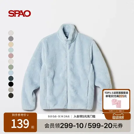 SPAO韩国同款2025年秋季新品男女同款简约休闲日常易搭纯色外套商品大图