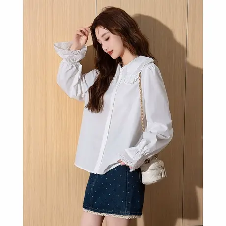 唐狮春秋季新款女衬衫衬衣女士高级感气质温柔风超好看百搭潮TM图片