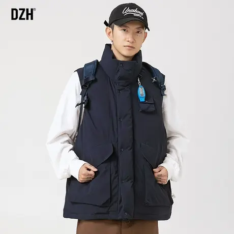 男士冬季加厚棉服外套男款棉马甲男2023新款情侣装春秋工装棉背心商品大图