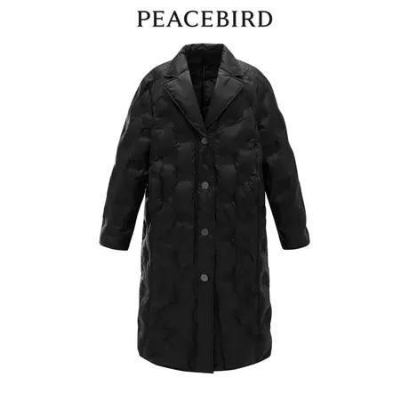 太平鸟2022年冬季新款时髦压印羽绒服A1ACC4414商品大图