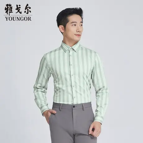 雅戈尔奥莱 商场同款男士长袖衬衫秋季新款官方商务休闲衬衫商品大图