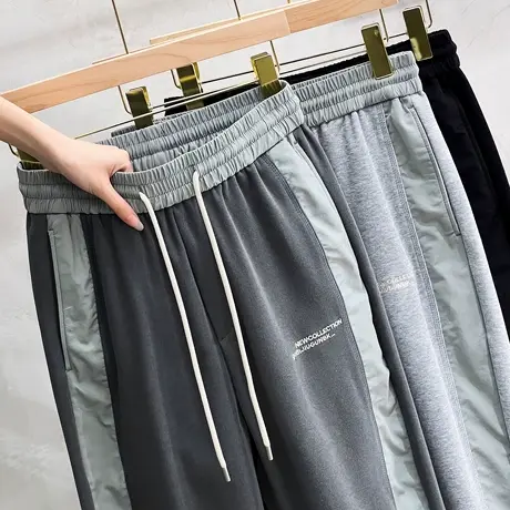 春季裤子男休闲裤九分裤男潮流束脚运动裤卫裤男春秋2023新款潮牌商品大图