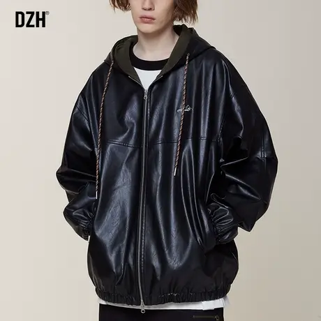 男士皮衣外套男2023秋季新款情侣痞帅高级感炸街机车风皮夹克男款商品大图