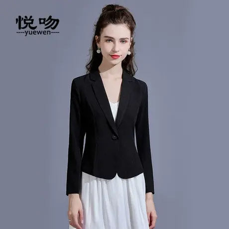 长袖雪纺西装外套女夏百搭短款2023新款春秋季薄款小西装西服上衣图片