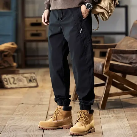 男款百搭工装裤大码潮流裤子男款舒适纯棉工装裤直筒舒适休闲裤商品大图