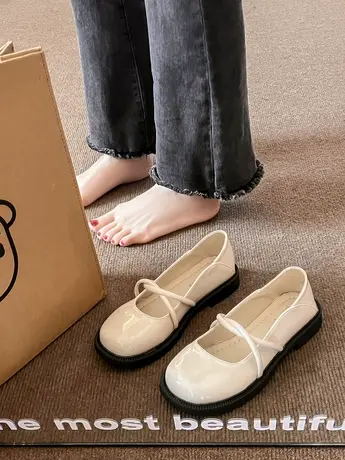 玛丽珍小皮鞋平底软底孕妇温柔单鞋女2023新款夏季两穿一脚蹬女鞋商品大图