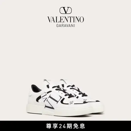 【24期免息】华伦天奴VALENTINO男士 VL7N 低帮小牛皮运动小白鞋商品大图