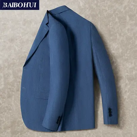 春季休闲西装外套男士2022薄款上衣时尚修身青年商务单件小西服男商品大图