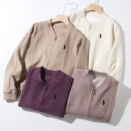 春秋季韩版立体剪裁软糯舒适立领卫衣短外套宽松显瘦秋刺绣棒球服图片