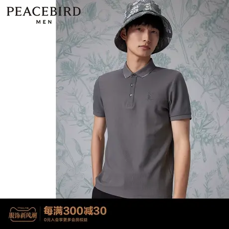 【商场同款】 太平鸟男装 2023夏季新款斯文休闲Polo B1DBD2421图片
