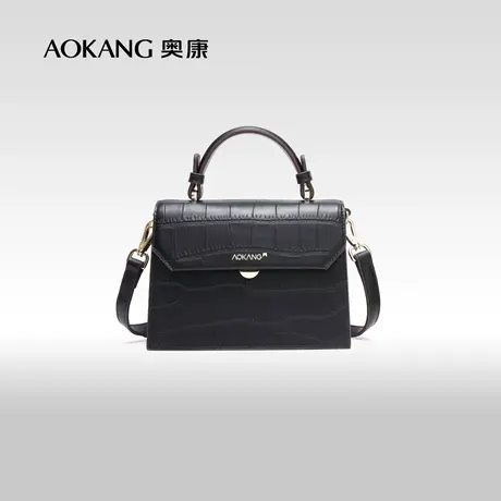奥康女包春夏新款鳄鱼纹包包包百搭单肩包时尚潮流斜挎包图片