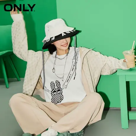 ONLY奥莱春夏字母印花连帽外套女商品大图