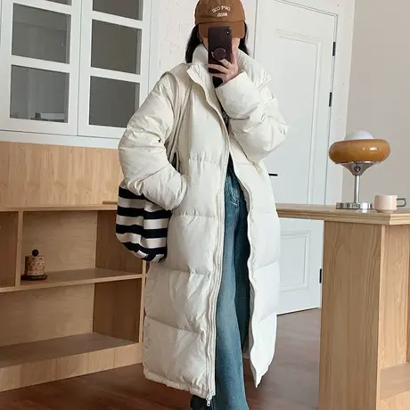 加厚面包服羽绒棉衣棉服女韩版宽松长款秋冬季外套棉袄2023年新款图片