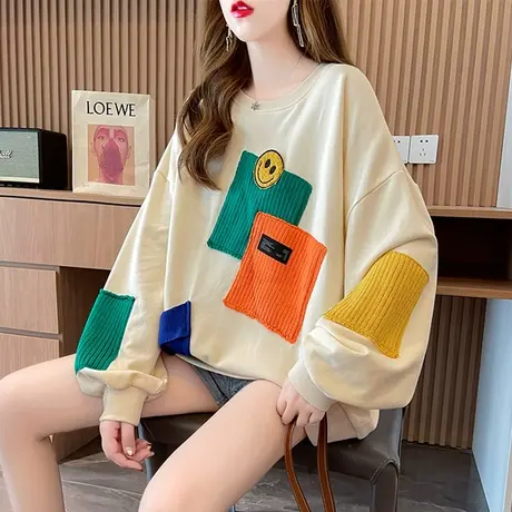 早秋装卫衣女春秋季韩版宽松设计感小众ins薄款小个子上衣服外套图片