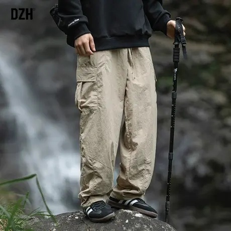 男生工装冲锋裤男款休闲登山裤速干秋季裤子美式高街直筒裤伞兵裤商品大图