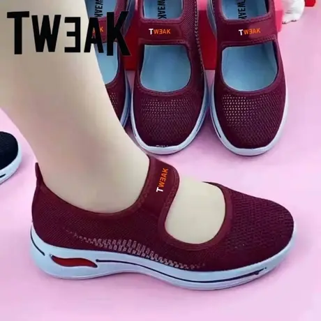 TWEAK春夏老北京布鞋女中老年妈妈鞋夏季女鞋飞织透气网面工作鞋图片