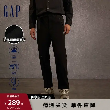 Gap男女装秋季LOGO工装风宽松长裤防风保暖休闲裤情侣装773224图片