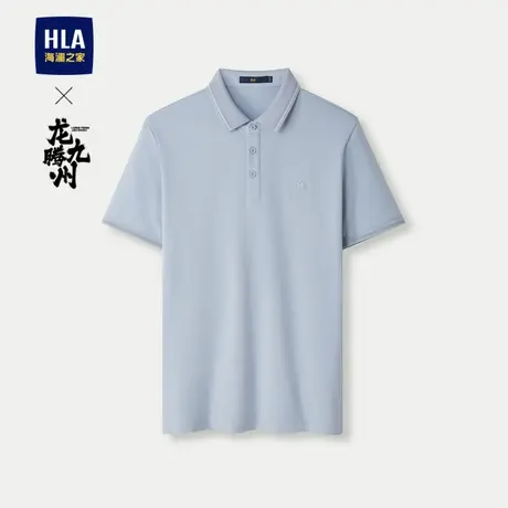 HLA/海澜之家龙腾九州IP系列POLO衫24春夏新款吸湿速干防晒短袖男图片